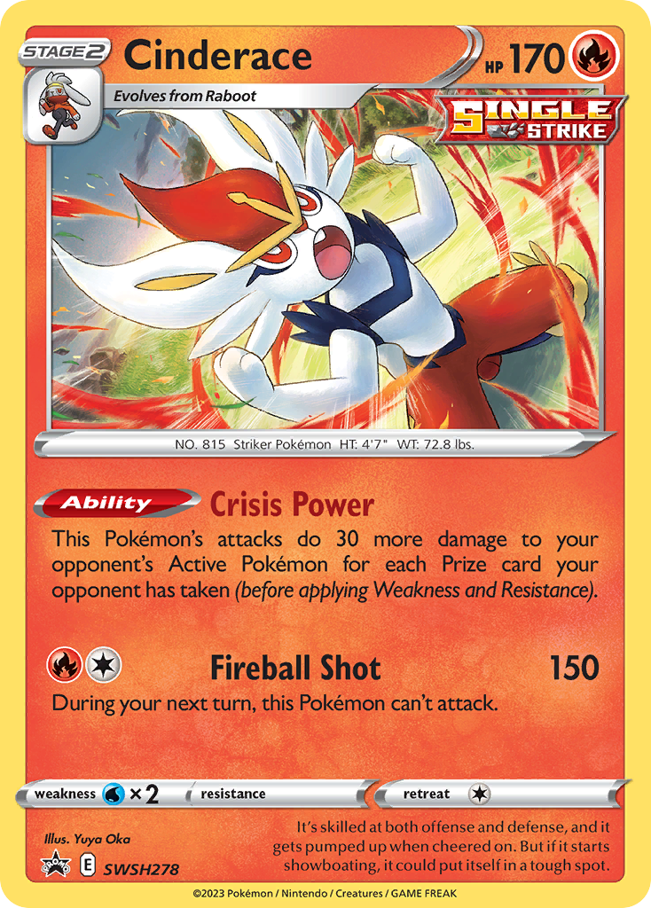 Cinderace Sword & Shield Promos SET-SWSH278