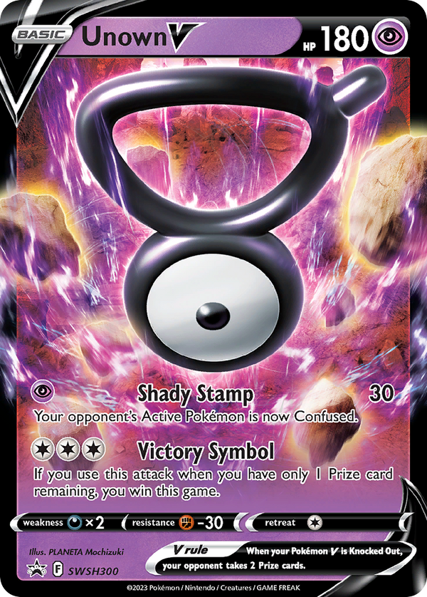 Unown V Sword & Shield Promos SET-SWSH300