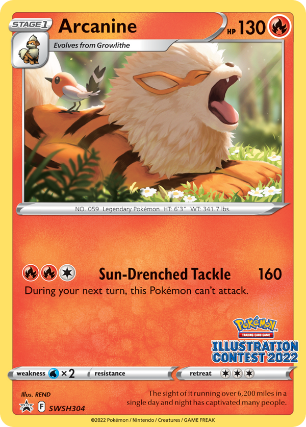 Arcanine Sword & Shield Promos SET-SWSH304