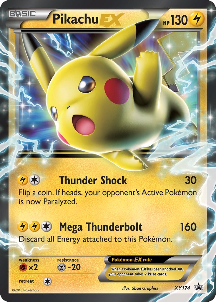 Pikachu-EX XY Promos SET-XY174