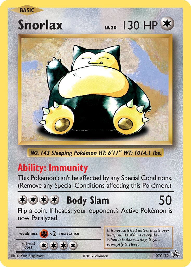 Snorlax XY Promos SET-XY179