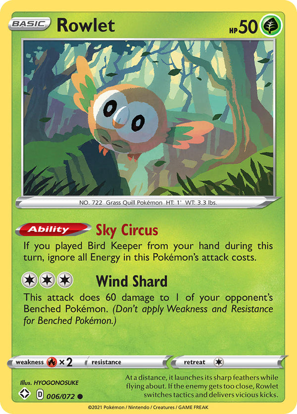 Rowlet Shining Fates SET-006