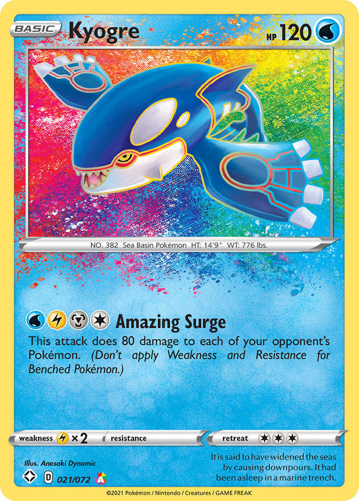 Kyogre Shining Fates SET-021
