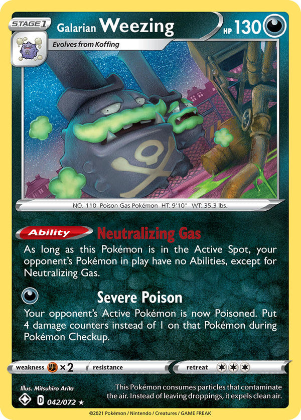 Galarian Weezing Shining Fates SET-042