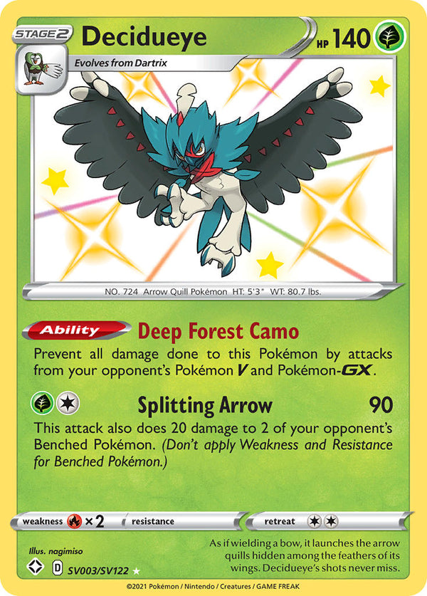 Decidueye Shining Fates SET-SV003