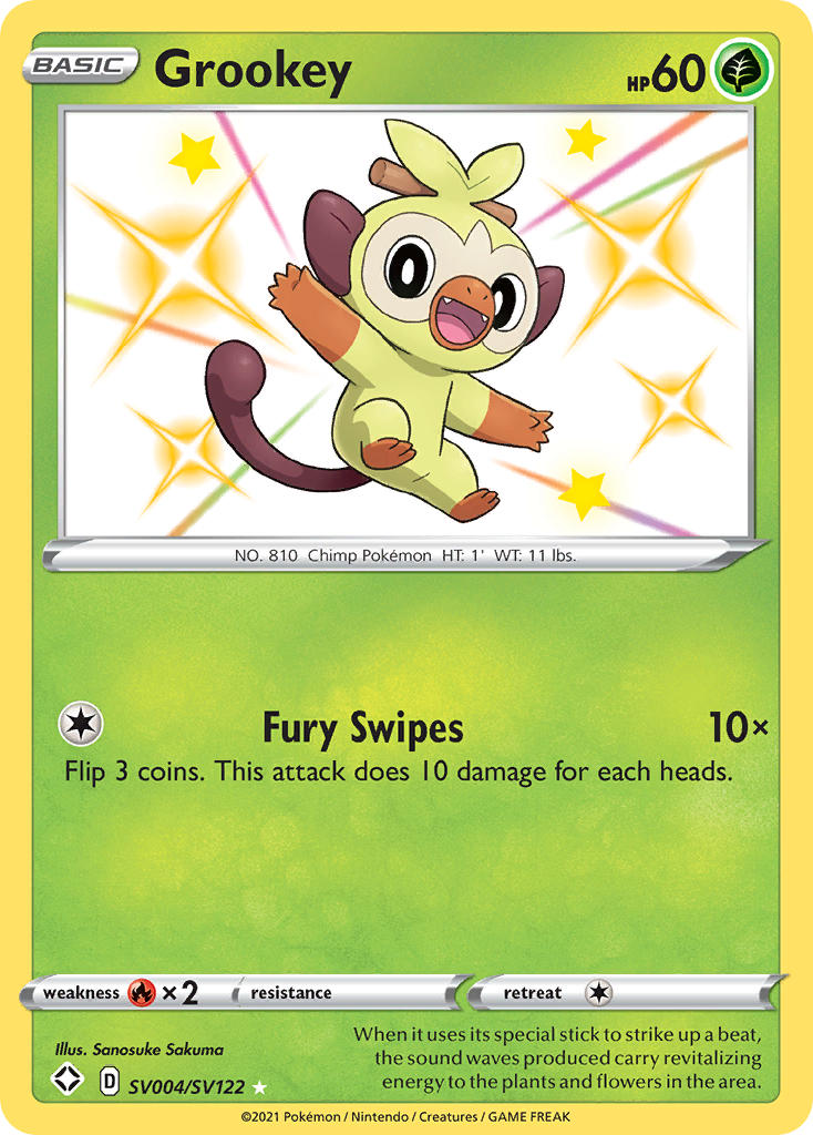 Grookey Shining Fates SET-SV004