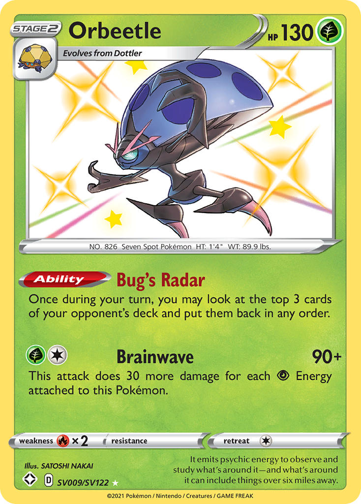 Orbeetle Shining Fates SET-SV009