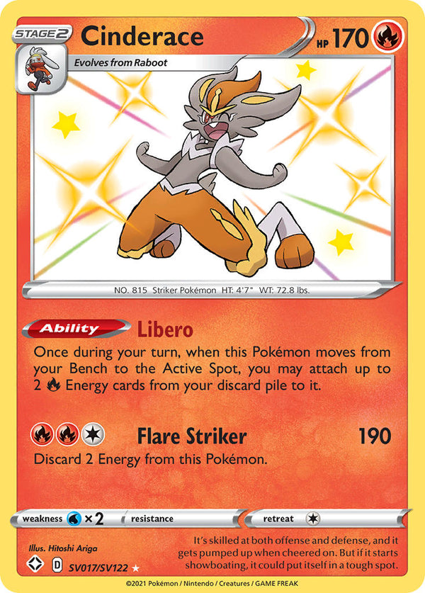 Cinderace Shining Fates SET-SV017