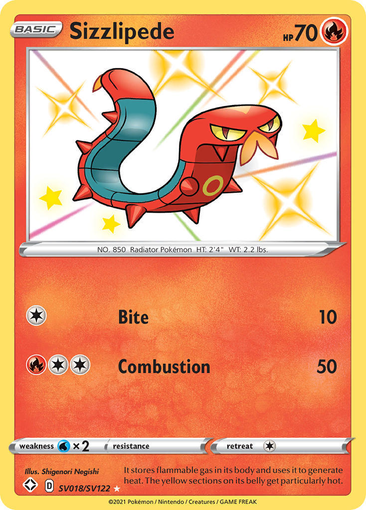 Sizzlipede Shining Fates SET-SV018