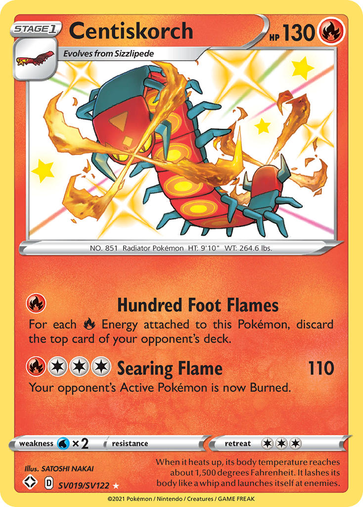 Centiskorch Shining Fates SET-SV019