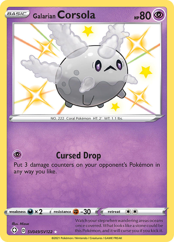 Galarian Corsola Shining Fates SET-SV049