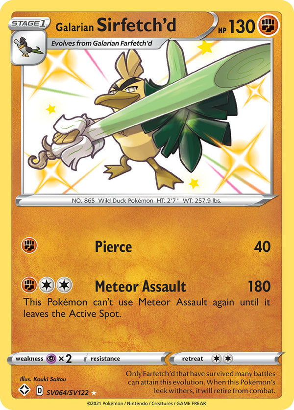 Galarian Sirfetch’d Shining Fates SET-SV064