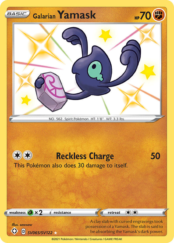Galarian Yamask Shining Fates SET-SV065
