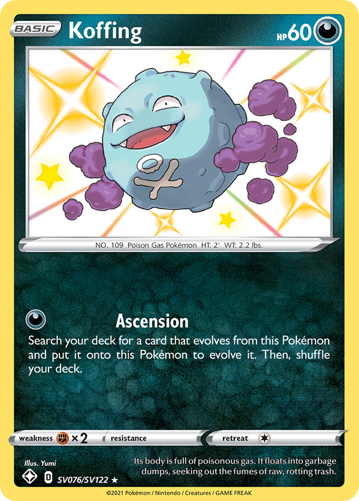 Koffing Shining Fates SET-SV076