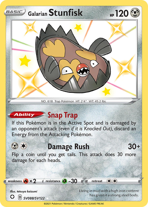 Galarian Stunfisk Shining Fates SET-SV088