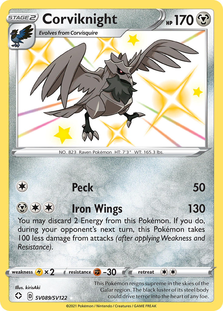 Corviknight Shining Fates SET-SV089