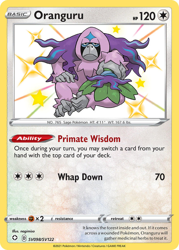 Oranguru Shining Fates SET-SV098