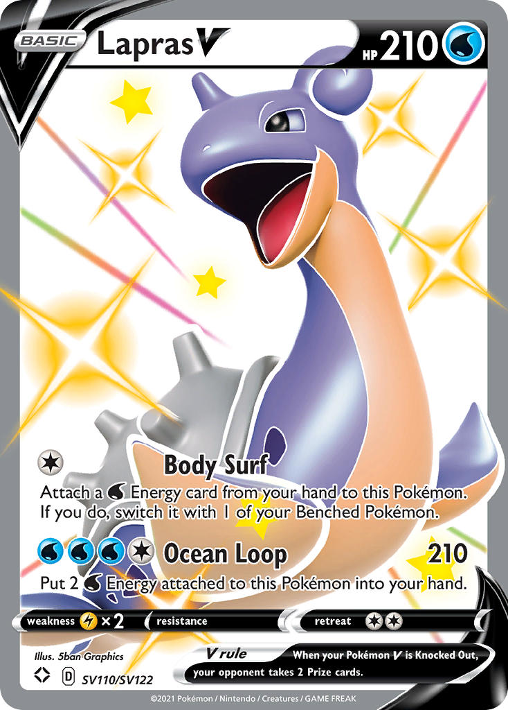 Lapras V Shining Fates SET-SV110