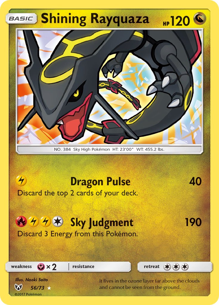 Shining Rayquaza Shining Legends 2017 #56