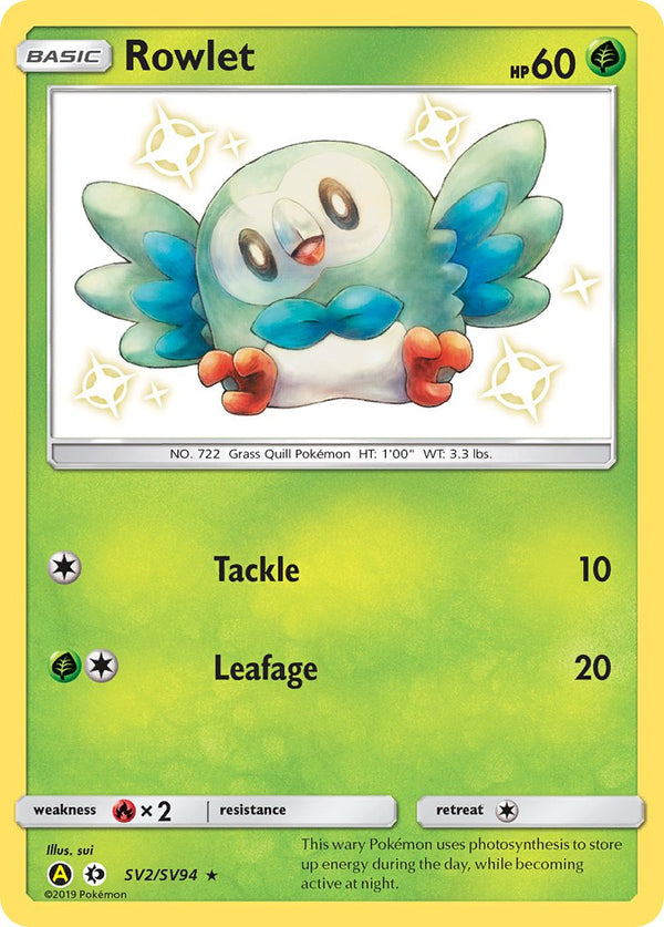 Rowlet Sun & Moon SET-SV2