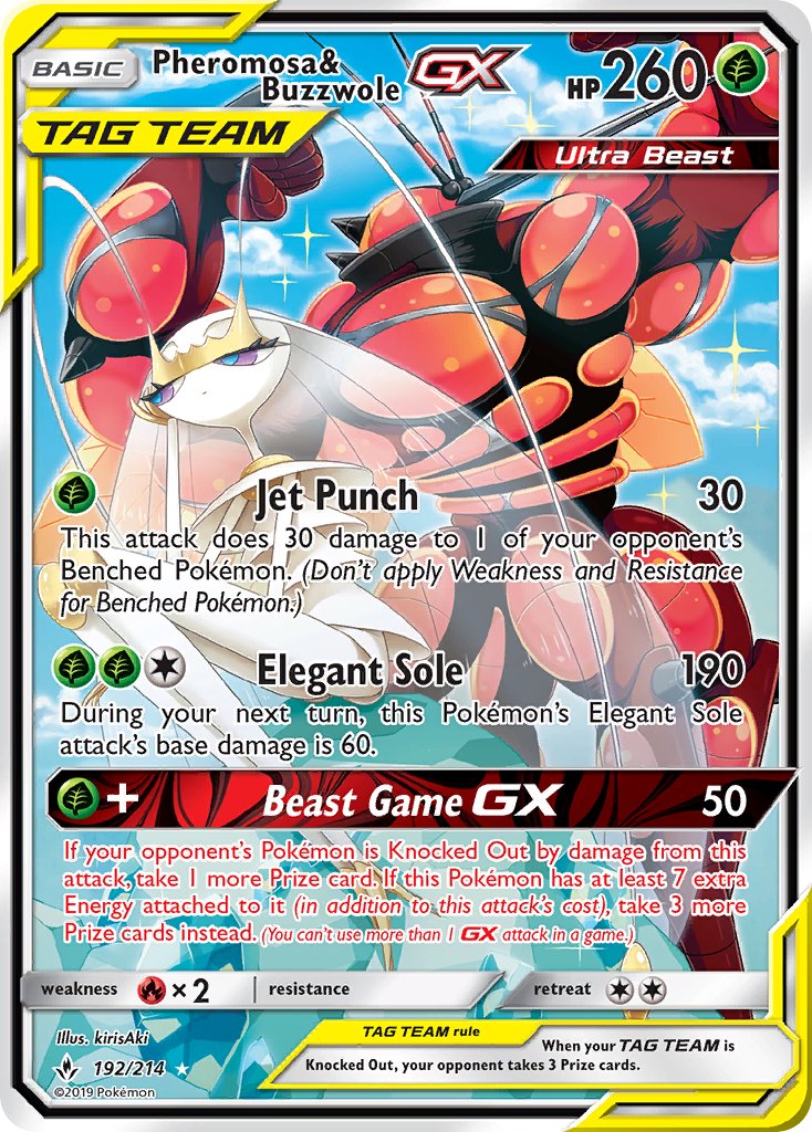 Pheromosa & Buzzwole-GX Unbroken Bonds SET-192