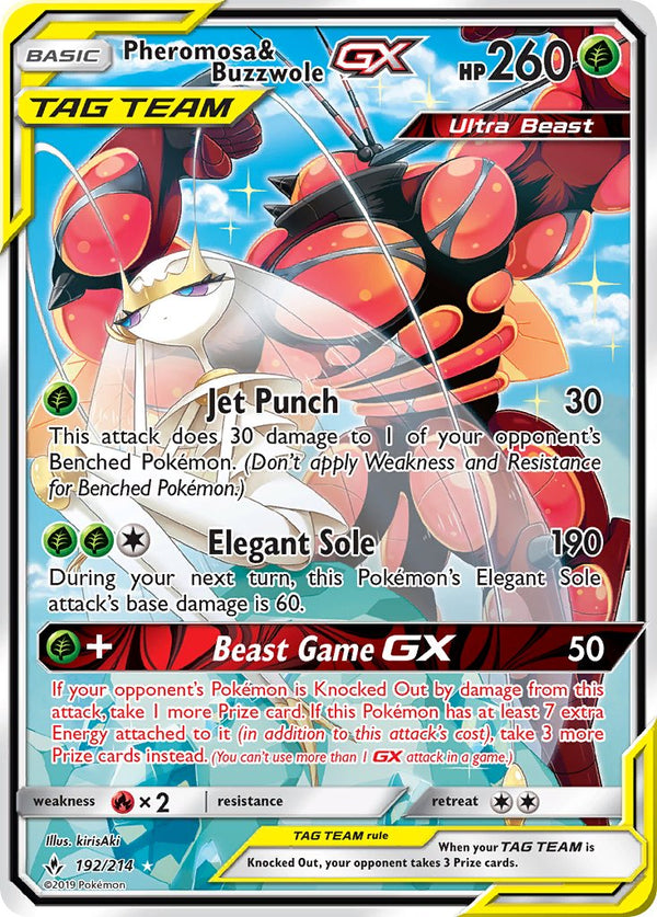 Pheromosa & Buzzwole-GX Unbroken Bonds SET-192