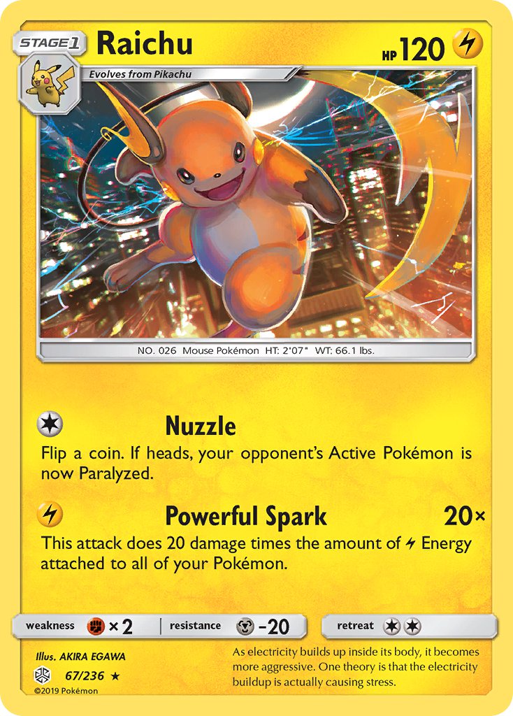 Raichu Cosmic Eclipse SET-67