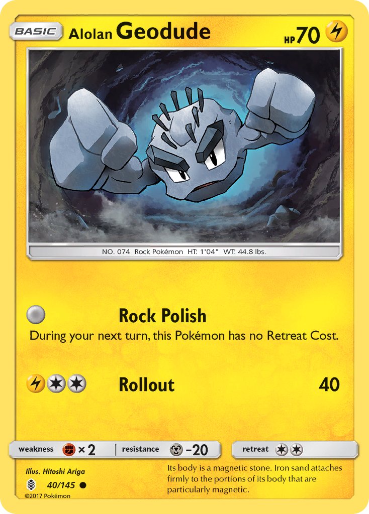 Alolan Geodude Guardians Rising SET-40