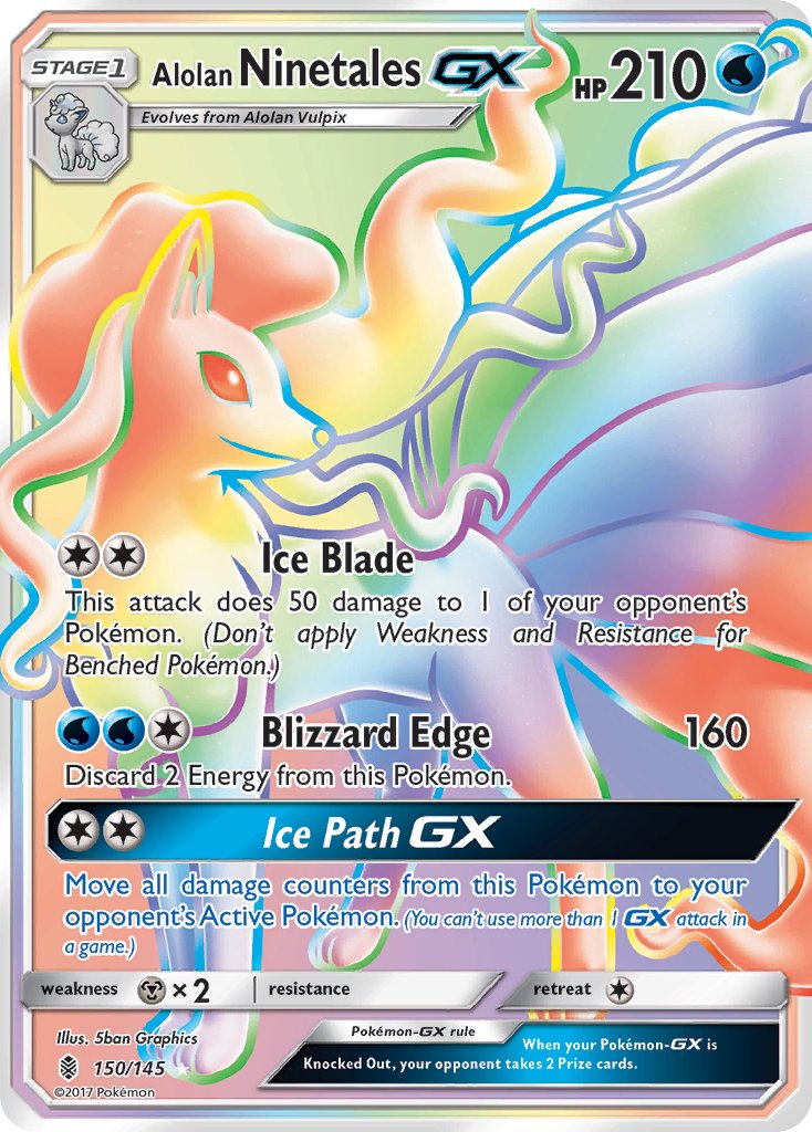 Alolan Ninetales-GX Guardians Rising SET-150 – NenSons