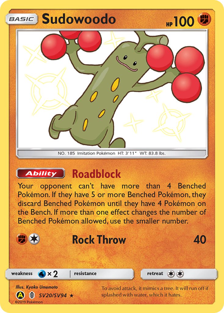 Sudowoodo Guardians Rising SET-SV20
