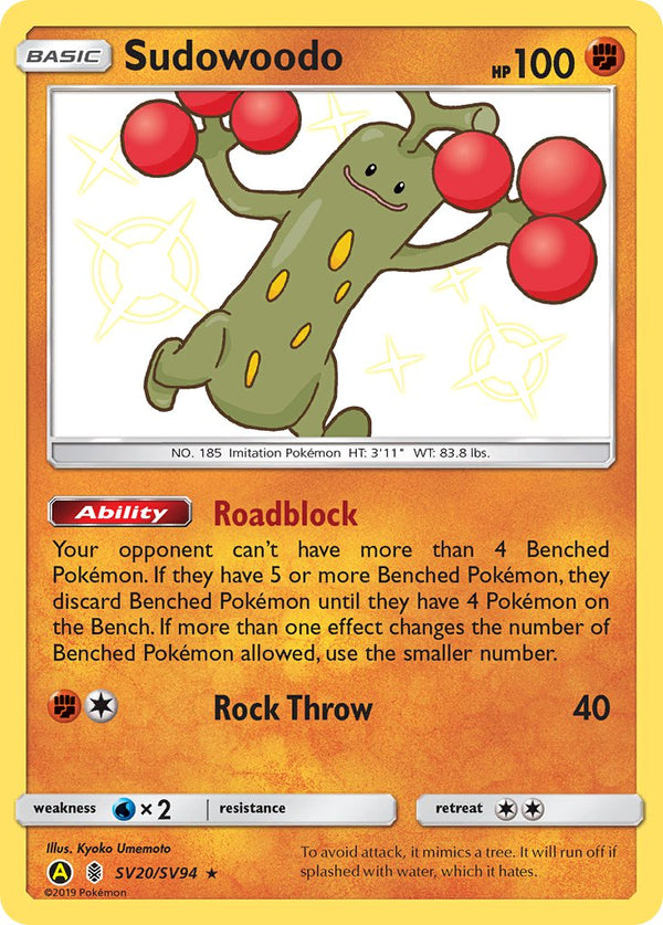 Sudowoodo Guardians Rising SET-SV20