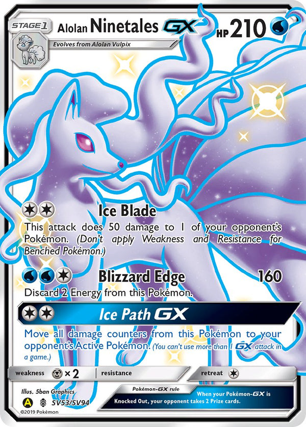 Alolan Ninetales-GX Guardians Rising SET-SV53