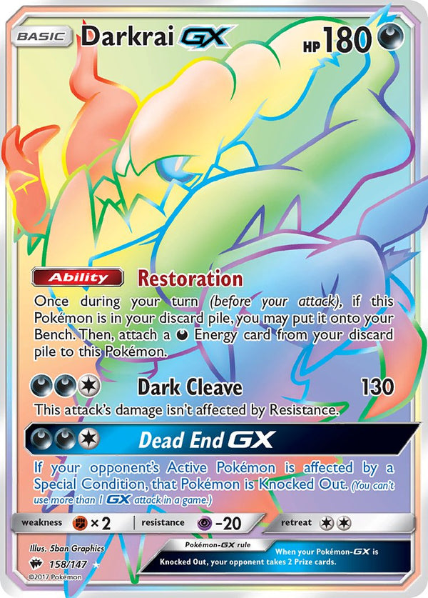 Darkrai GX Burning Shadows 2017 #158