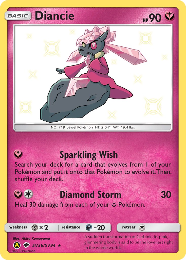 Diancie Burning Shadows SET-SV36