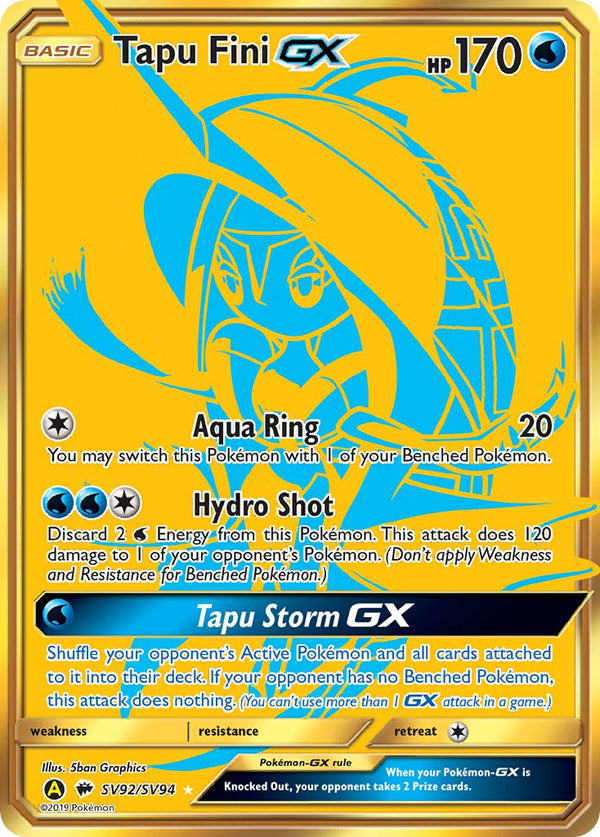 Tapu Fini-GX Burning Shadows SET-SV92