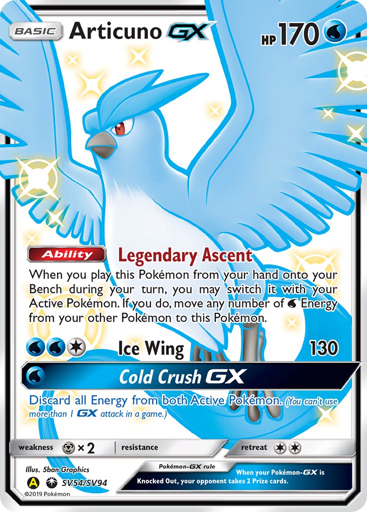 Articuno-GX Celestial Storm SET-SV54
