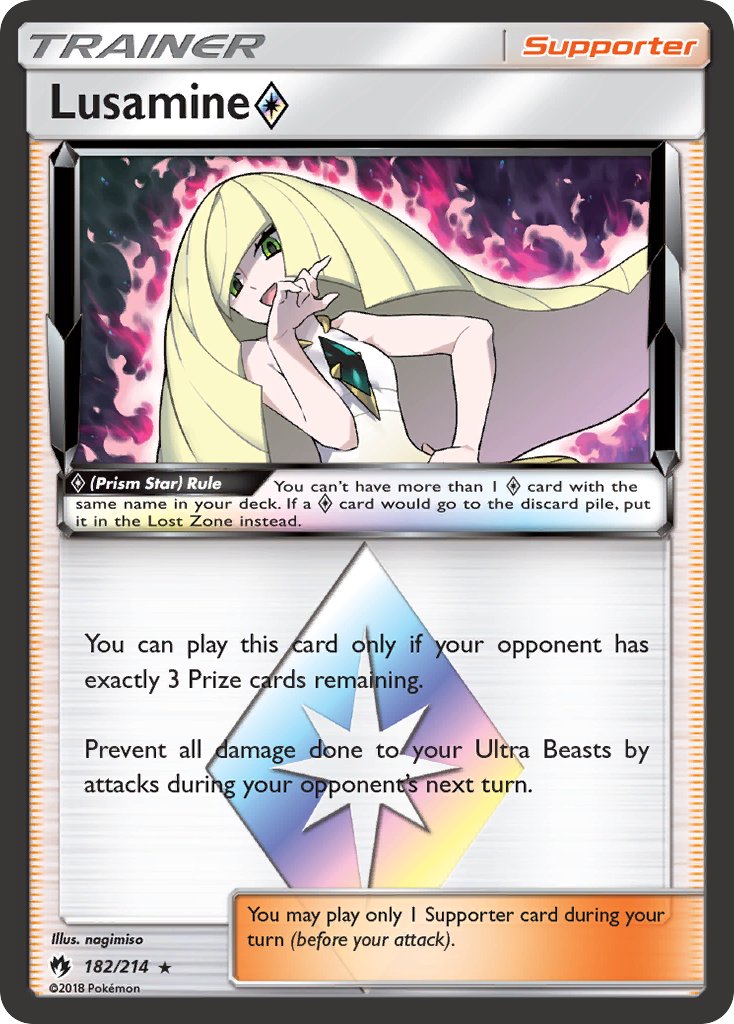 Lusamine Prism Star Lost Thunder SET-182