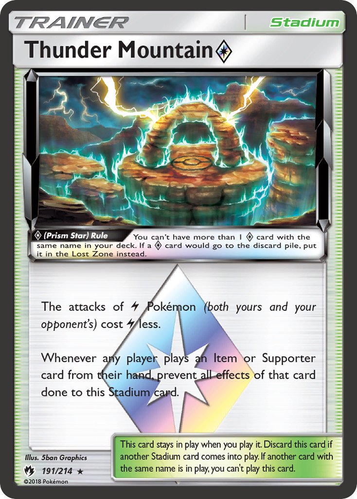 Thunder Mountain Prism Star Lost Thunder SET-191