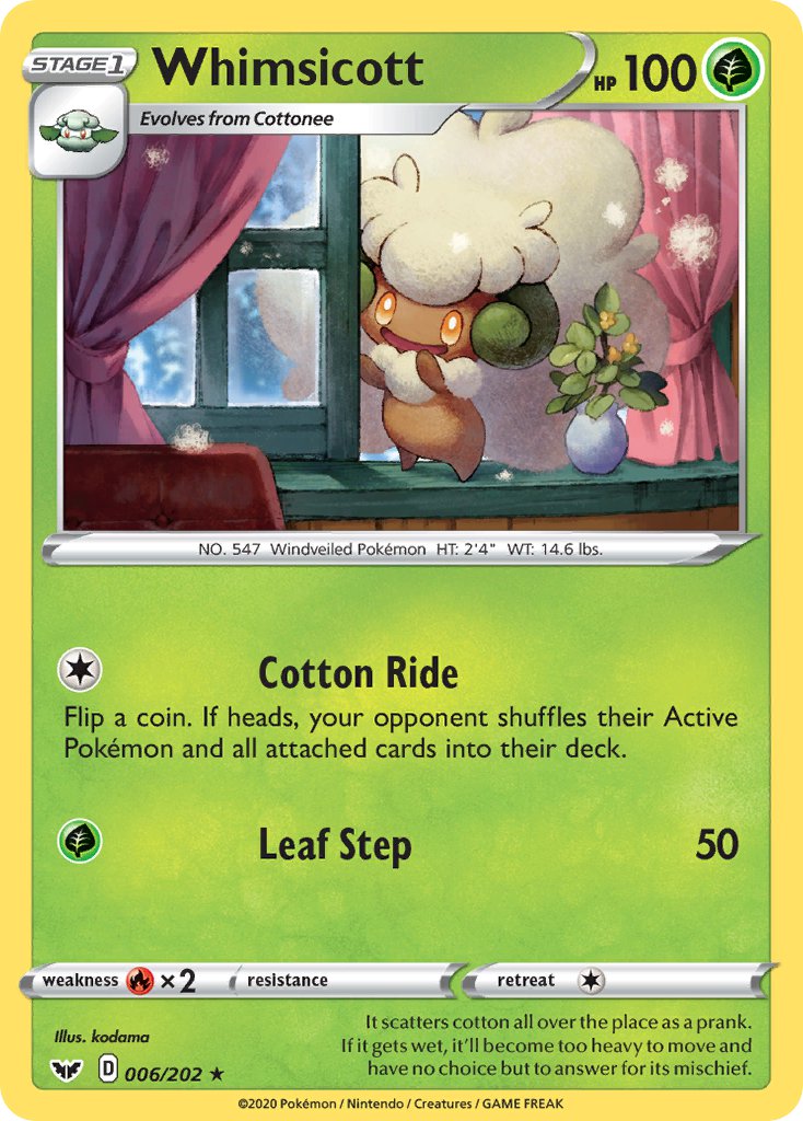 Whimsicott Sword & Shield SET-006