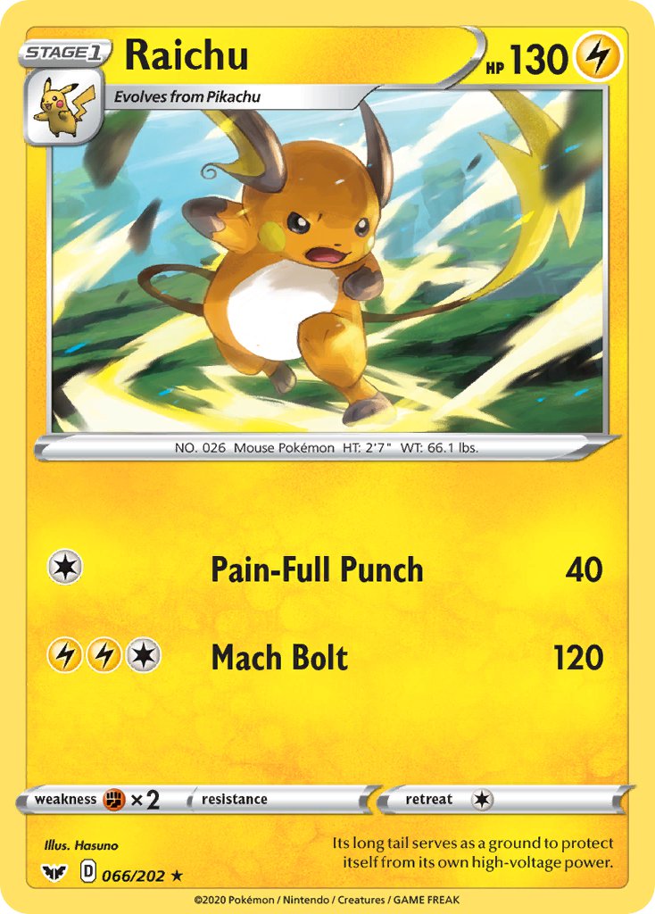 Raichu Sword & Shield SET-066