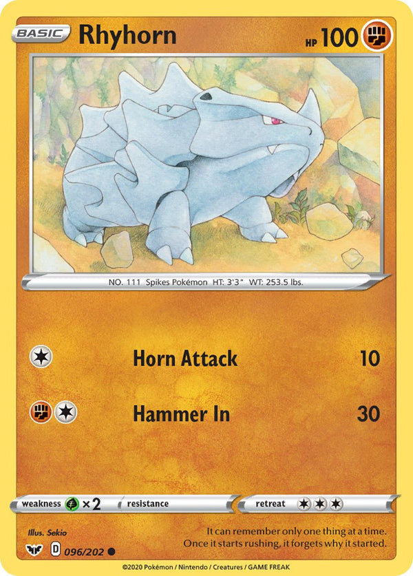 Rhyhorn Sword & Shield SET-096