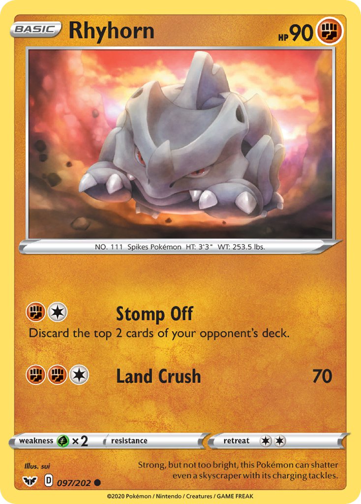 Rhyhorn Sword & Shield SET-097