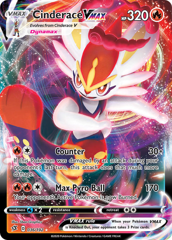 Cinderace VMAX Rebel Clash SET-036