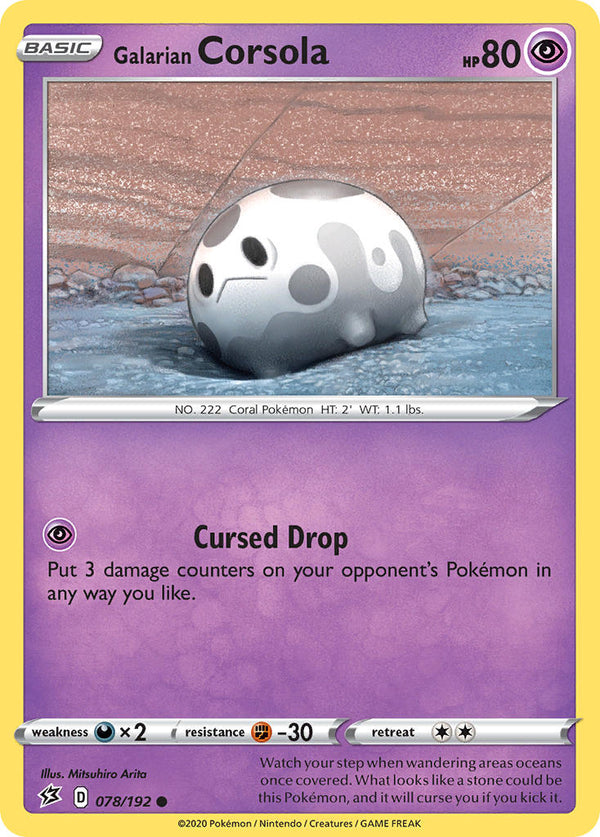 Galarian Corsola Rebel Clash SET-078