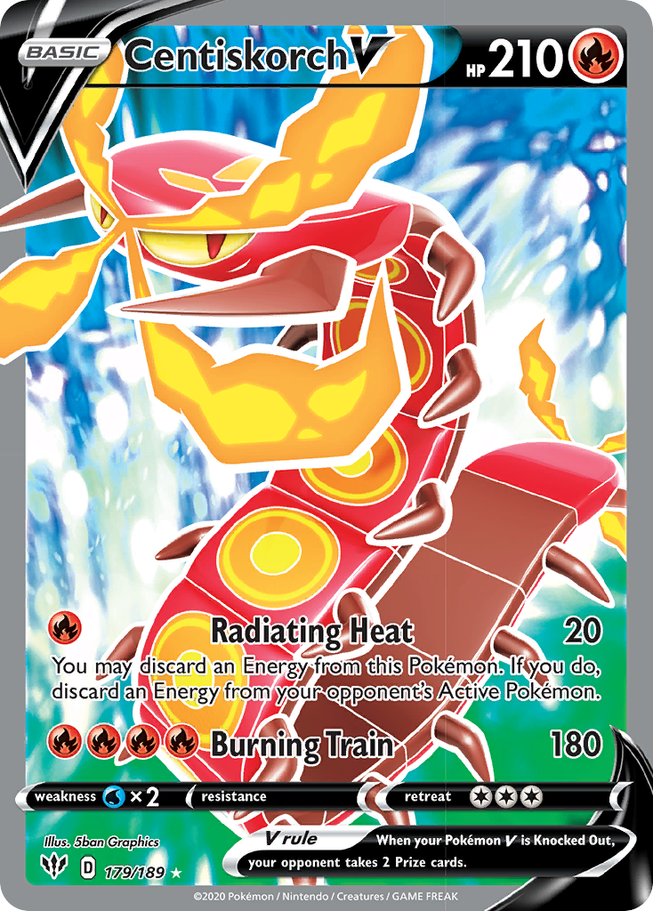 Centiskorch V Darkness Ablaze SET-179