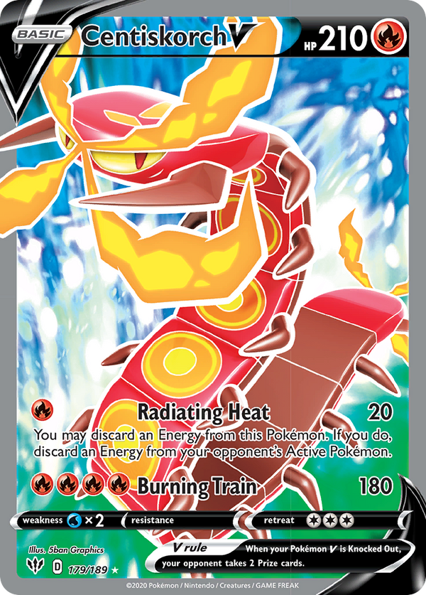 Centiskorch V Darkness Ablaze SET-179