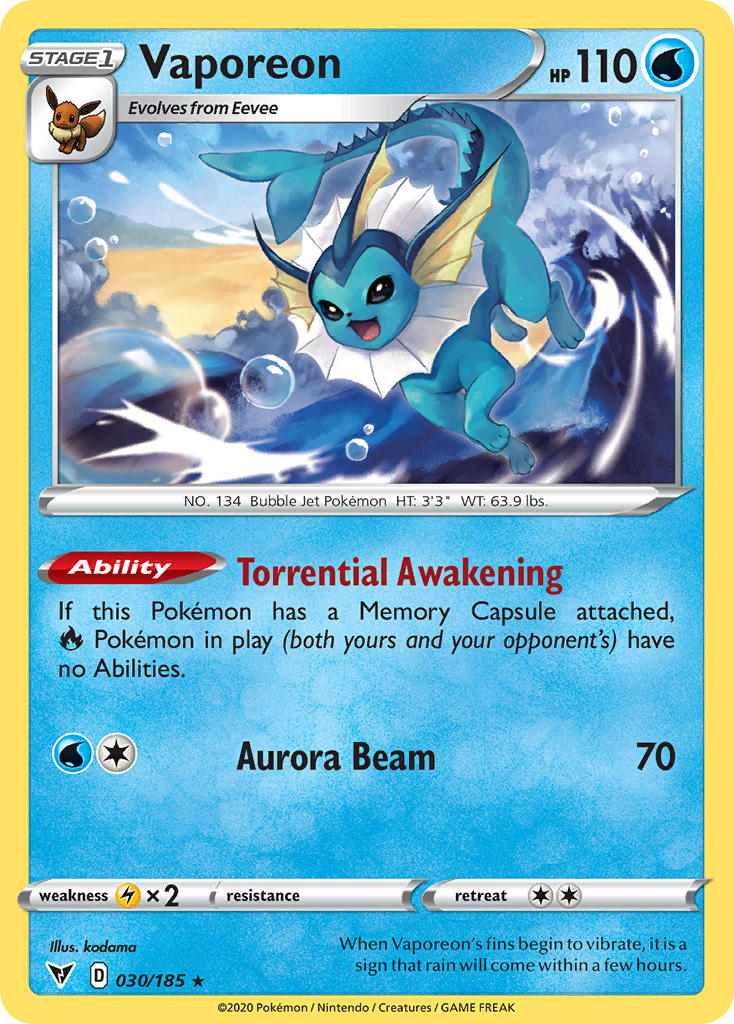 Vaporeon Vivid Voltage SET-030
