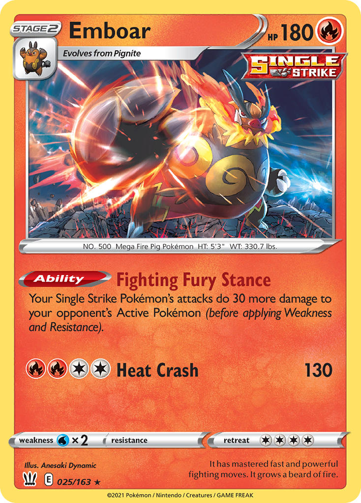 Emboar Battle Styles SET-025