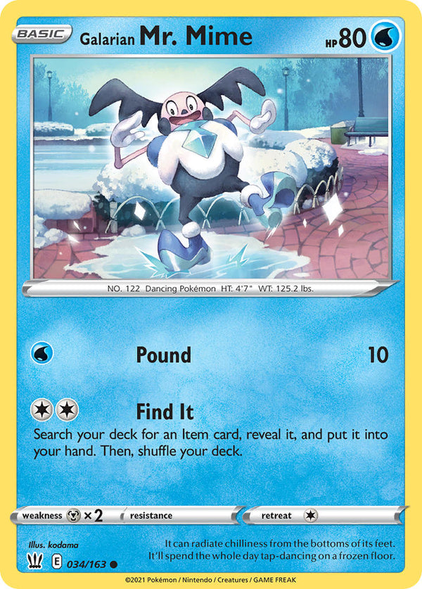 Galarian Mr. Mime Battle Styles SET-034