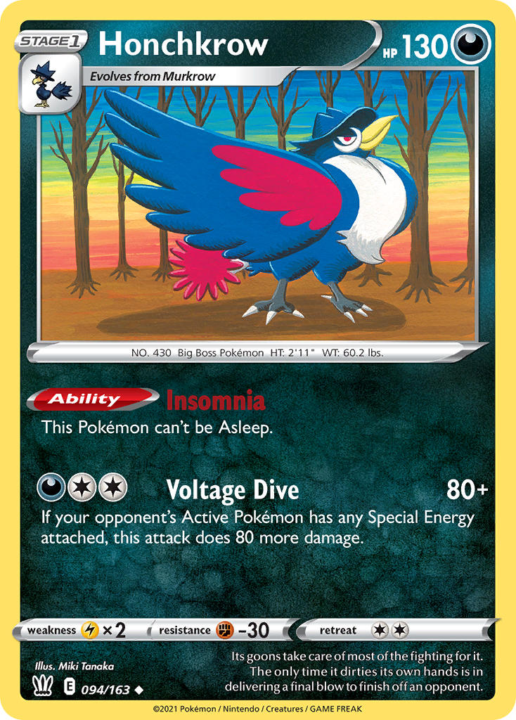 Honchkrow Battle Styles SET-094